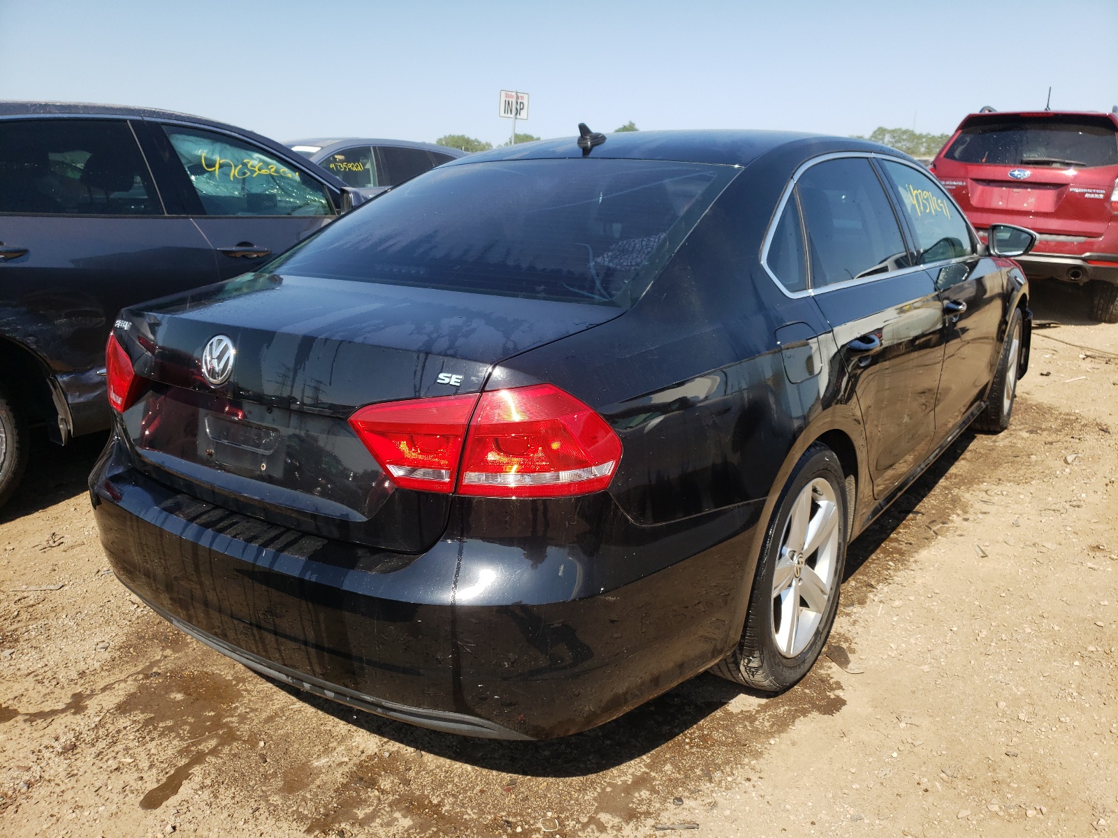 Photo 4 from auction – 2012 VOLKSWAGEN PASSAT SE with VIN 1VWBP7A35CC105848