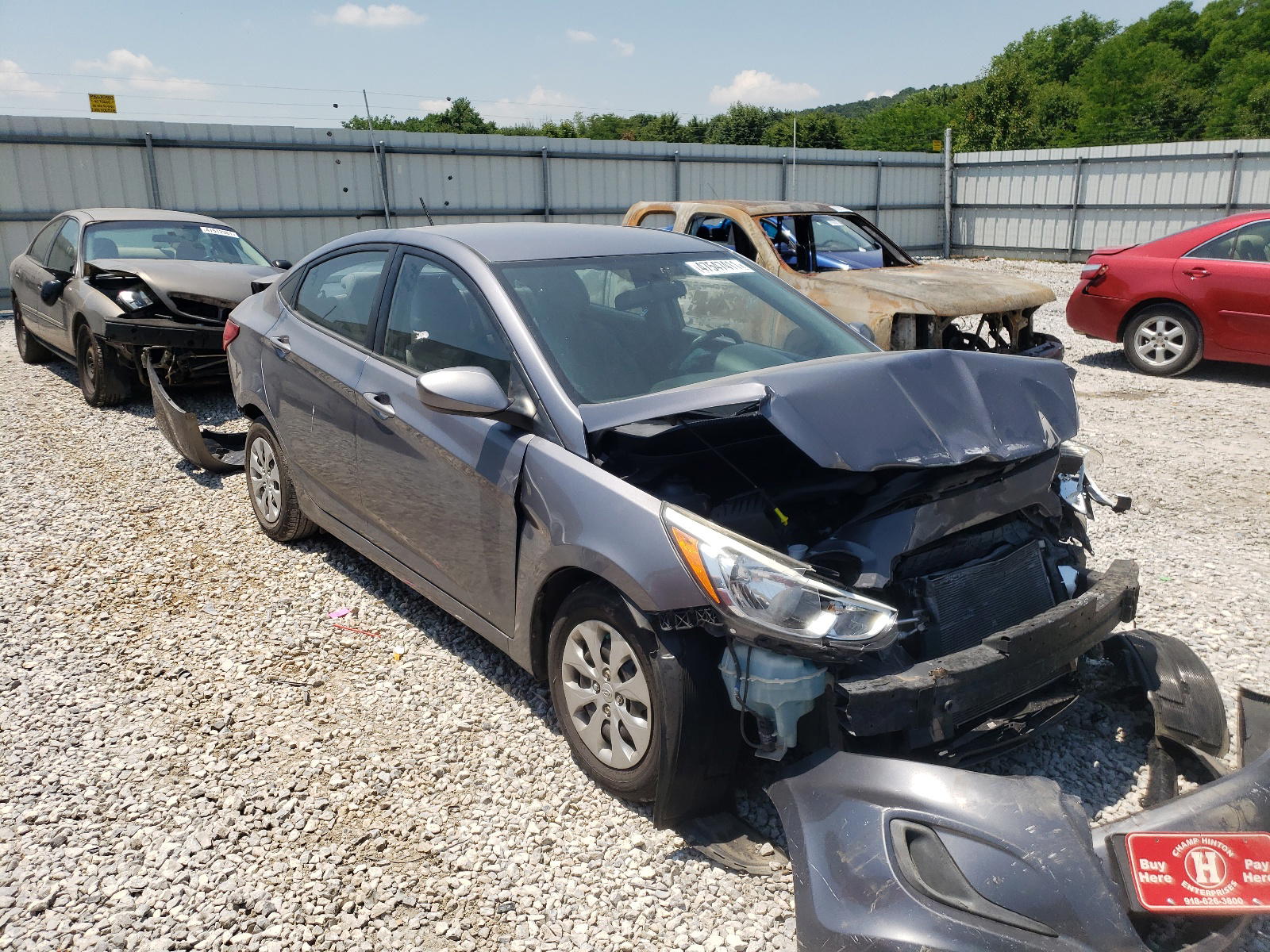 HYUNDAI ACCENT 2016 with VIN KMHCT4AE0GU018793 - Photo from auction