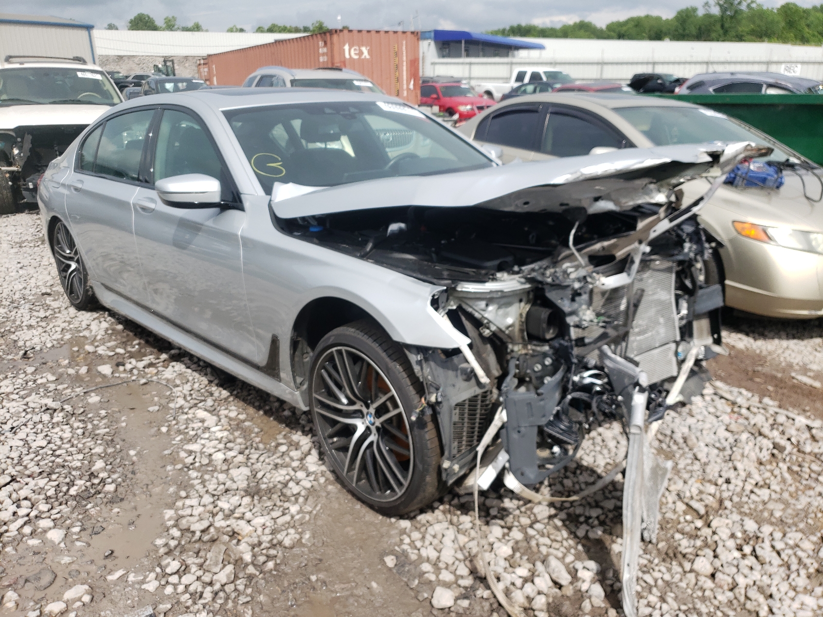 BMW 750 I 2018 with VIN WBA7F0C5XJGM23100 - Photo from auction