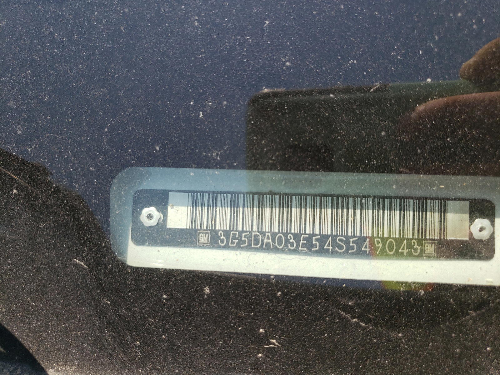 Photo 10 from auction – 2004 BUICK RENDEZVOUS with VIN 3G5DA03E54S549043