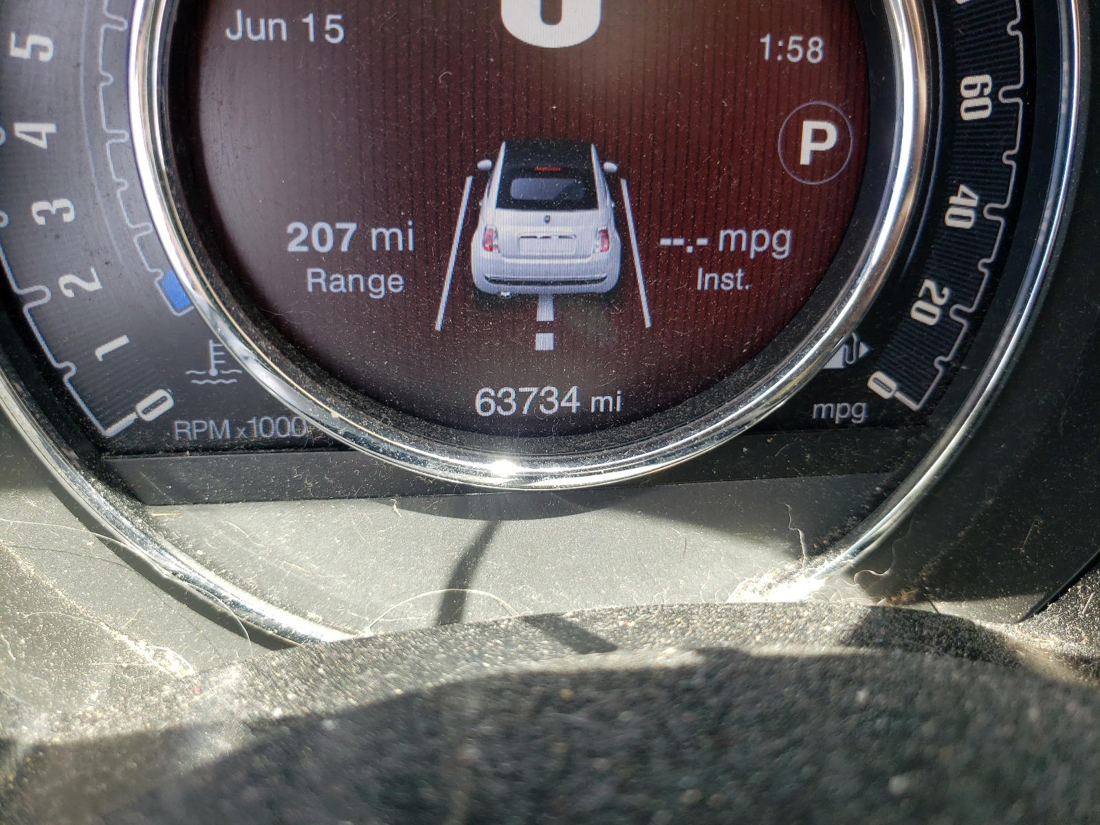 Photo 8 from auction – 2017 FIAT 500 LOUNGE with VIN 3C3CFFER5HT629665