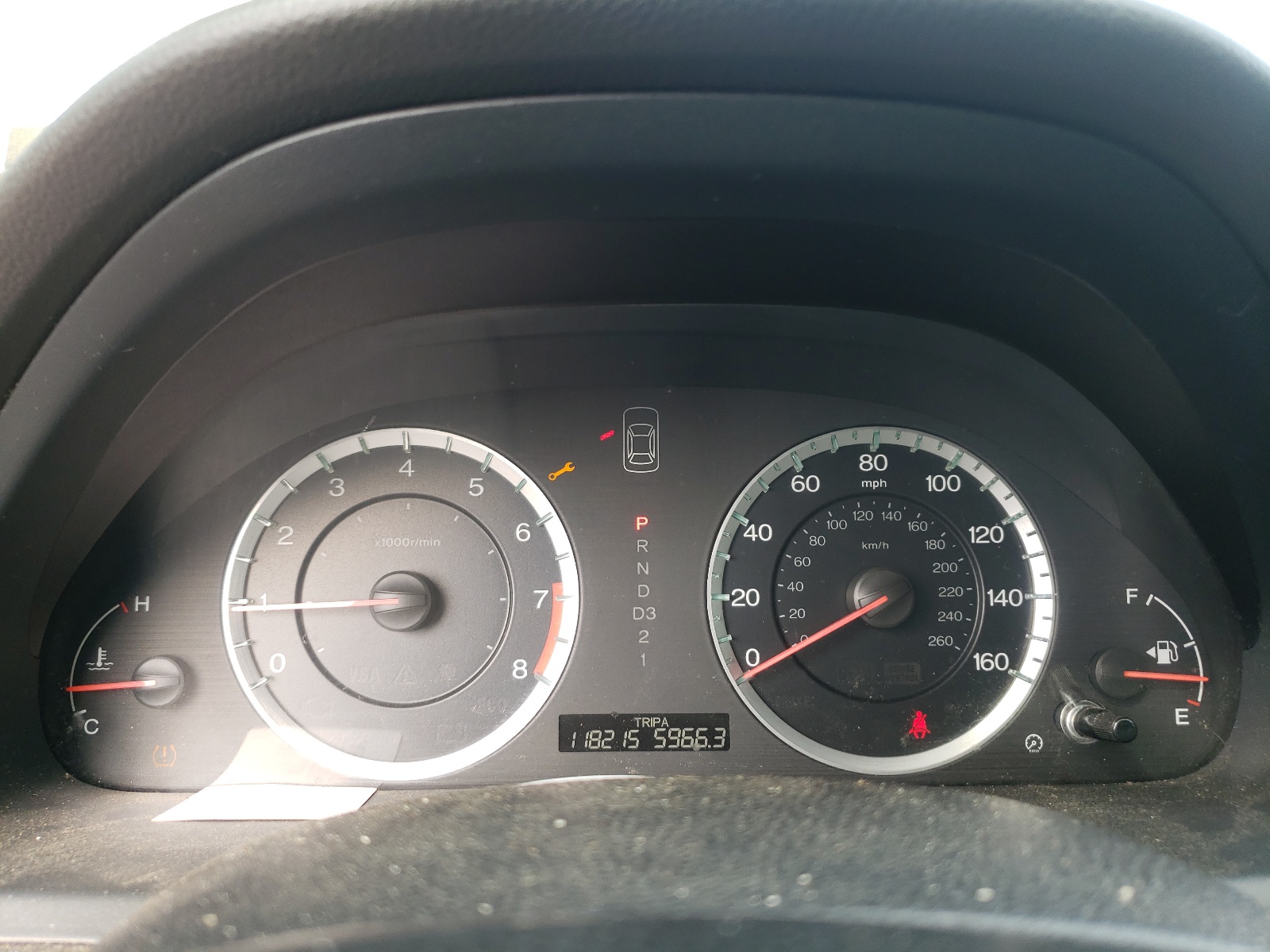 Photo 8 from auction – 2010 HONDA ACCORD LXP with VIN 1HGCP2F45AA104933