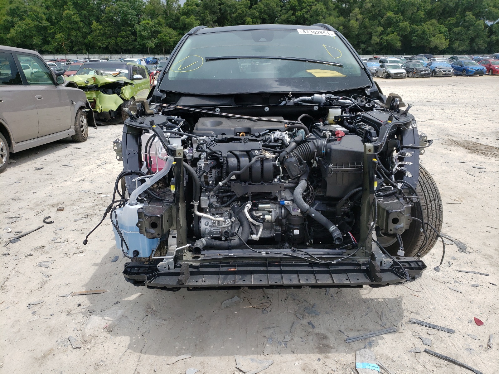 Photo 9 from auction – 2021 TOYOTA RAV4 XLE with VIN 2T3W1RFV7MC095660