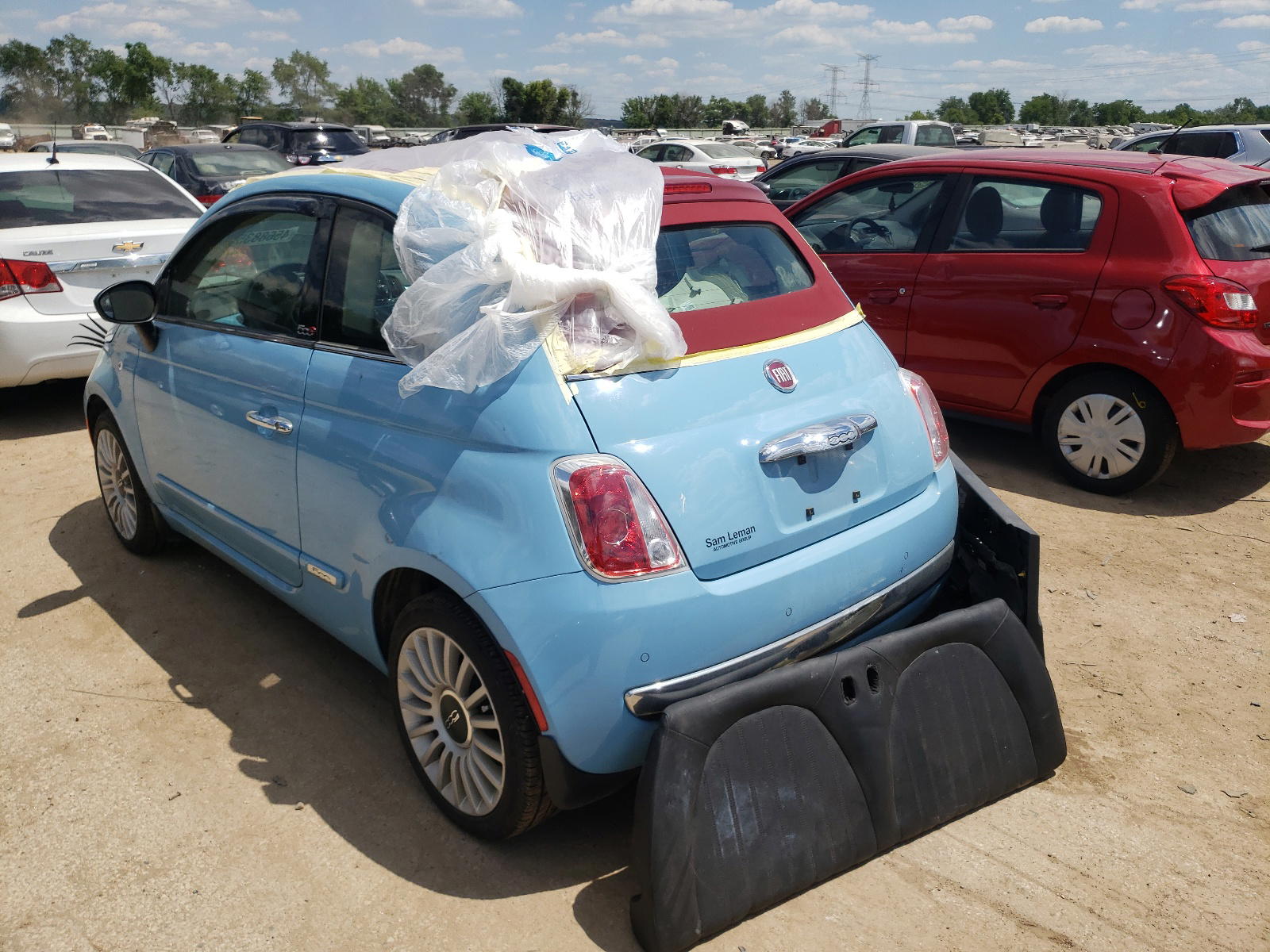 Photo 3 from auction – 2017 FIAT 500 LOUNGE with VIN 3C3CFFER5HT629665