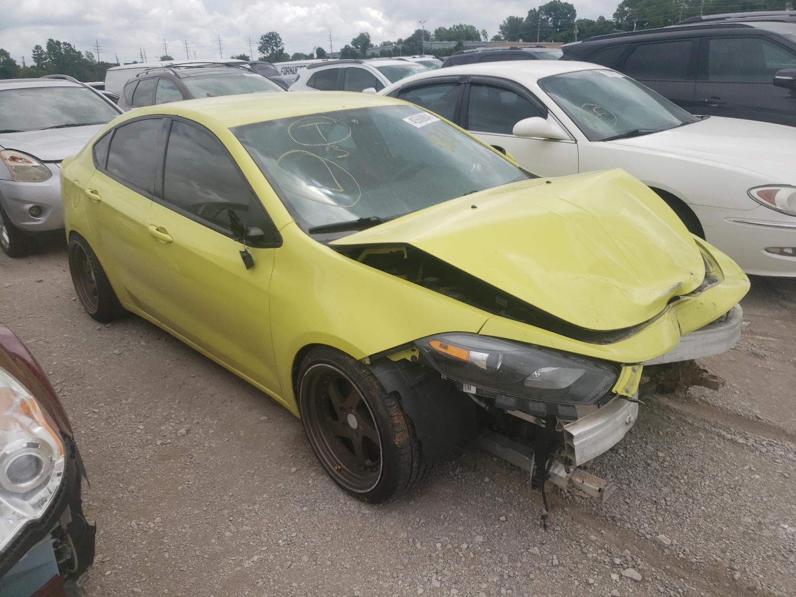 DODGE DART SXT 2013 with VIN 1C3CDFBH7DD141917 - Photo from auction