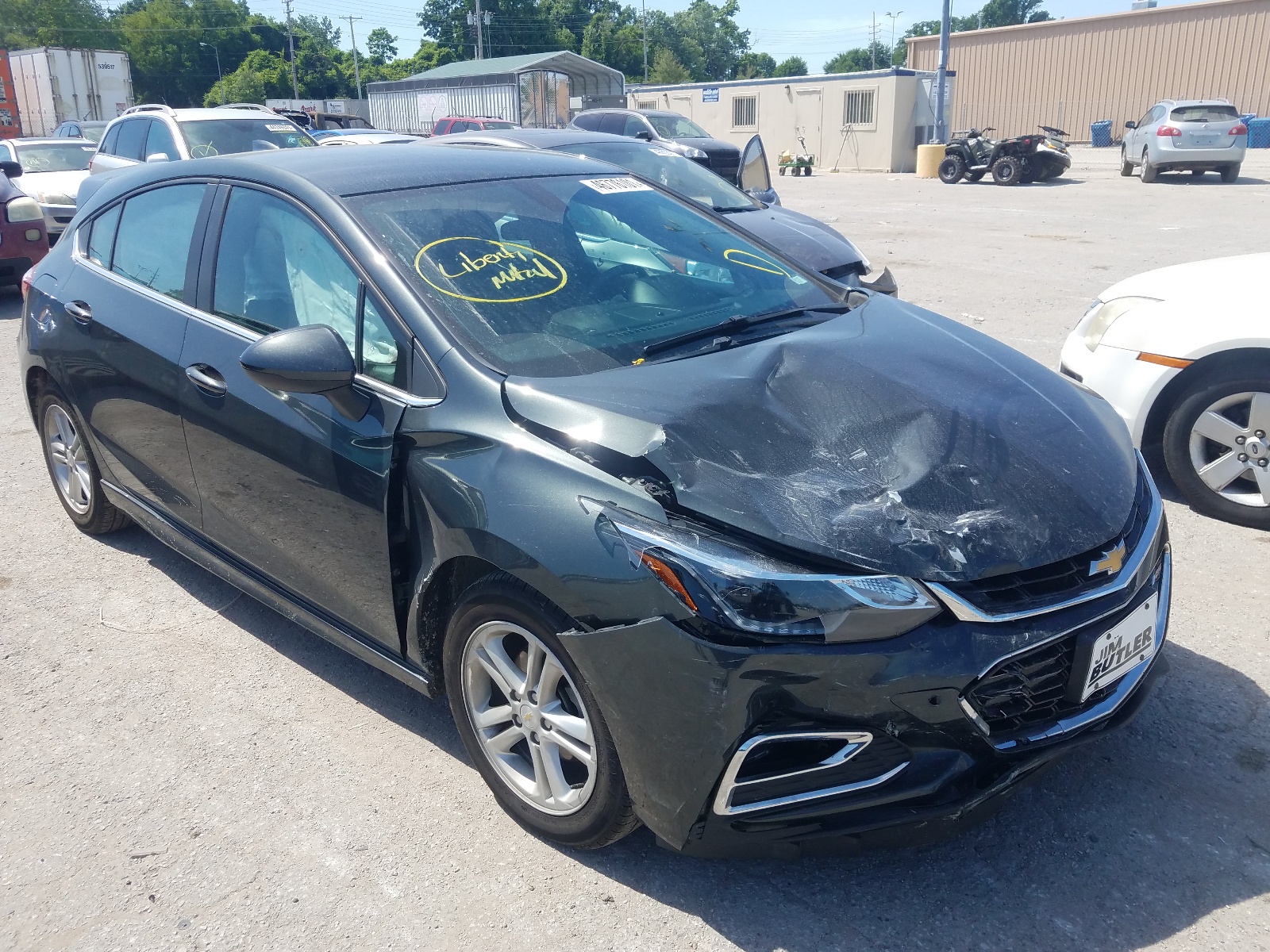 CHEVROLET CRUZE LT 2017 with VIN 3G1BE6SM5HS594983 - Photo from auction