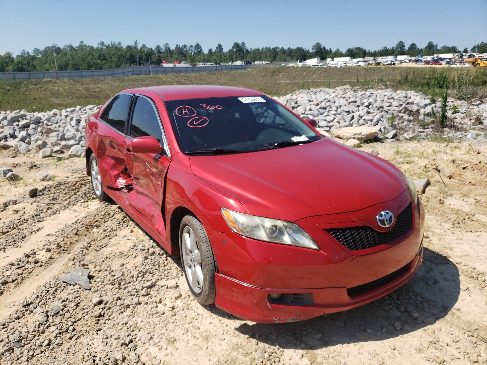 TOYOTA CAMRY CE 2008 with VIN 4T1BE46K08U258349 - Photo from auction