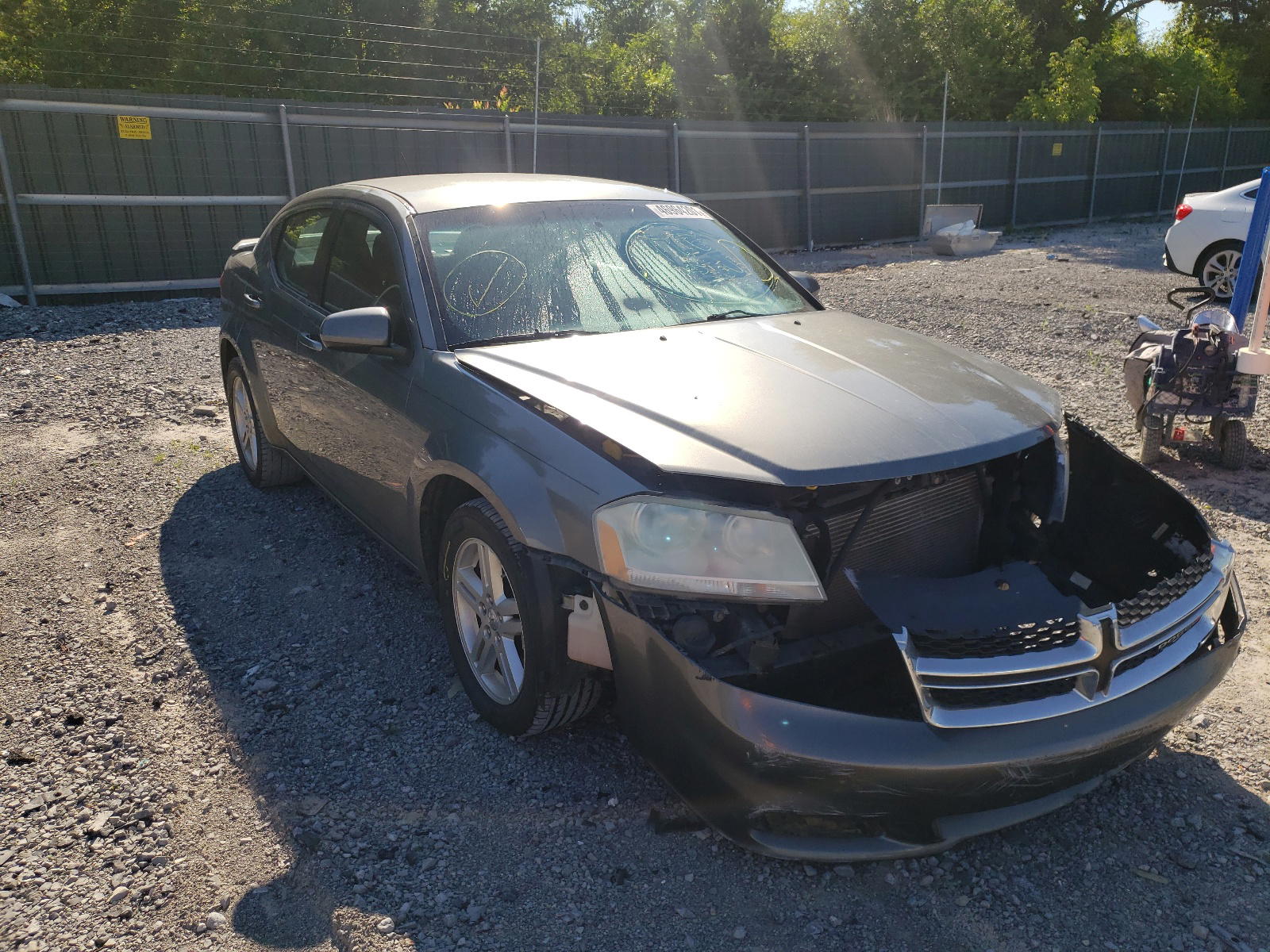 DODGE AVENGER SX 2012 with VIN 1C3CDZCB3CN219503 - Photo from auction