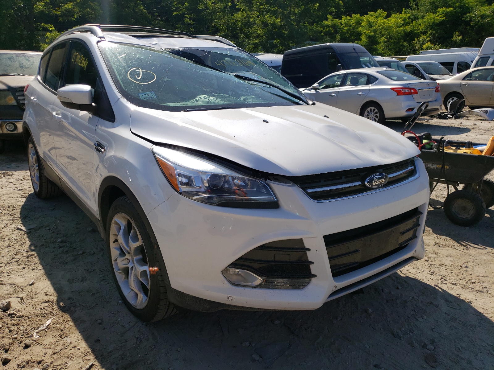 FORD ESCAPE TIT 2014 with VIN 1FMCU9J9XEUA18293 - Photo from auction