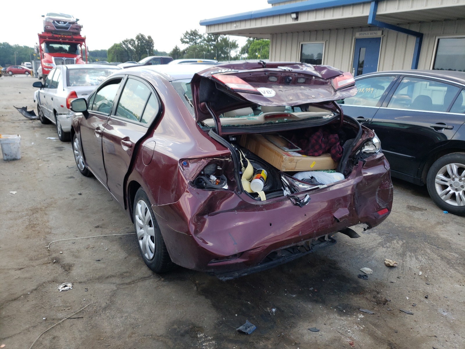 Photo 3 from auction – 2013 HONDA CIVIC LX with VIN 19XFB2F50DE042958