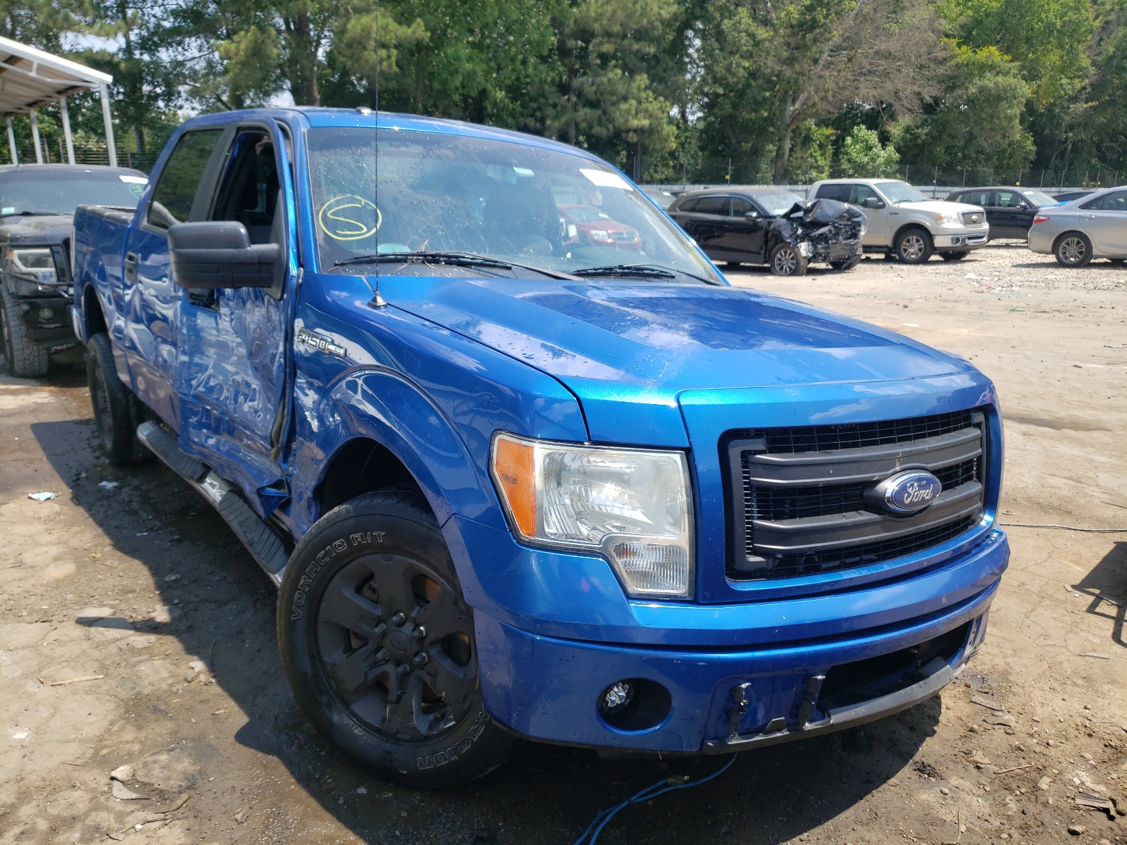FORD F150 SUPER 2014 with VIN 1FTFW1CFXEFA44154 - Photo from auction