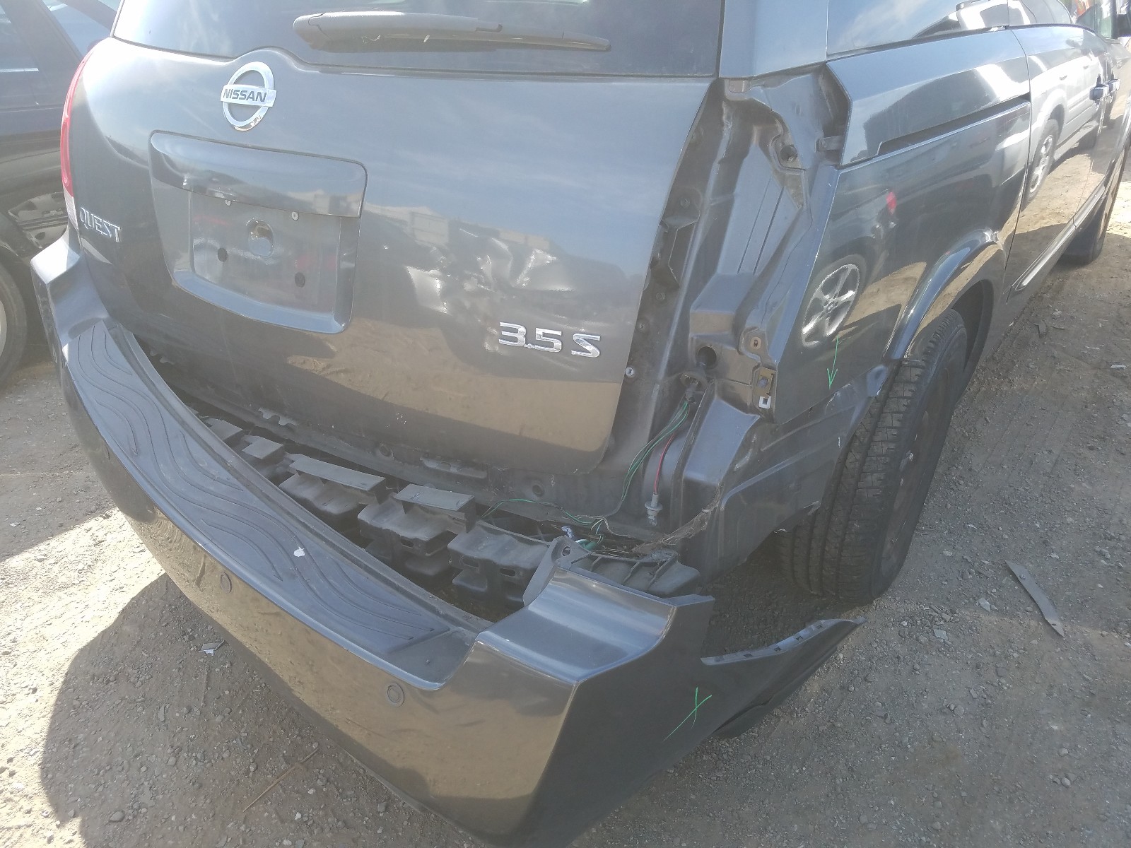 Photo 9 from auction – 2005 NISSAN QUEST S with VIN 5N1BV28U75N119649