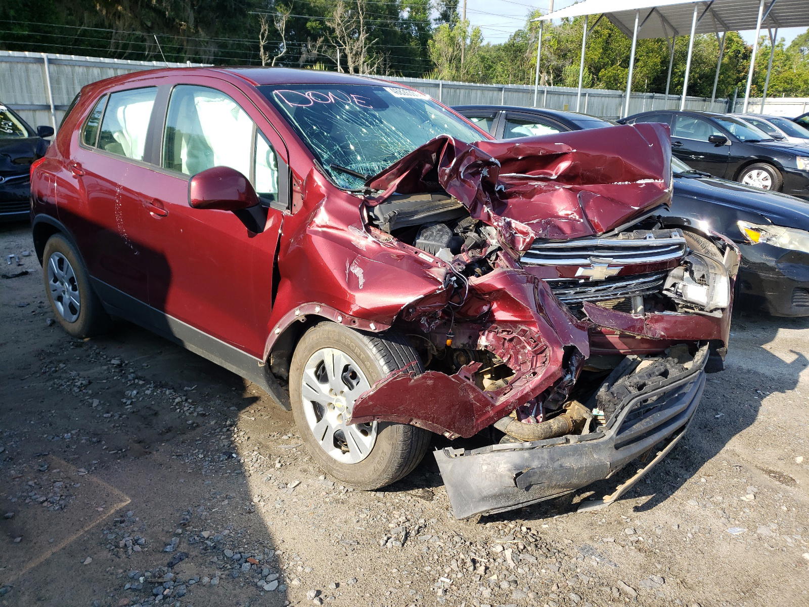 CHEVROLET TRAX LS 2016 with VIN 3GNCJKSB5GL273038 - Photo from auction