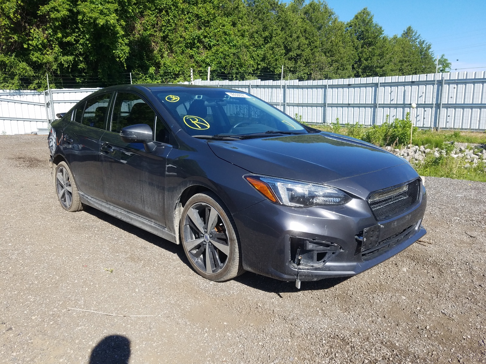 SUBARU IMPREZA LI 2018 with VIN 4S3GKAU6XJ3602384 - Photo from auction