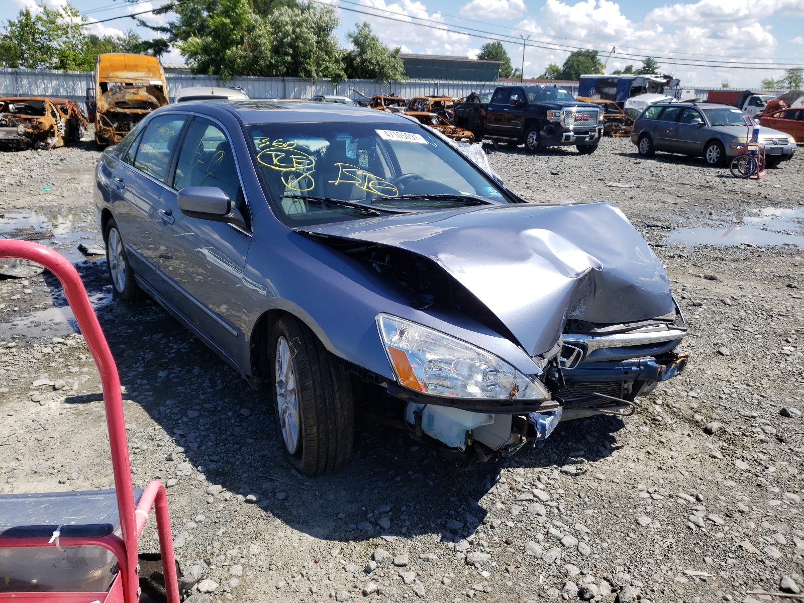 HONDA ACCORD EX 2007 with VIN 1HGCM66527A081273 - Photo from auction