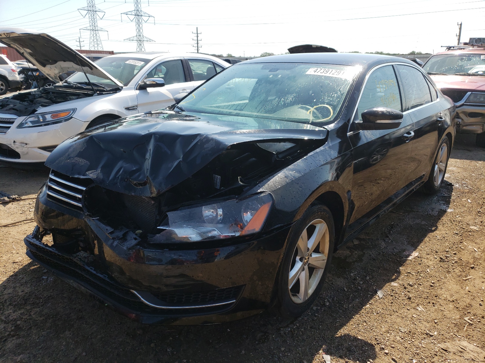 Photo 2 from auction – 2012 VOLKSWAGEN PASSAT SE with VIN 1VWBP7A35CC105848