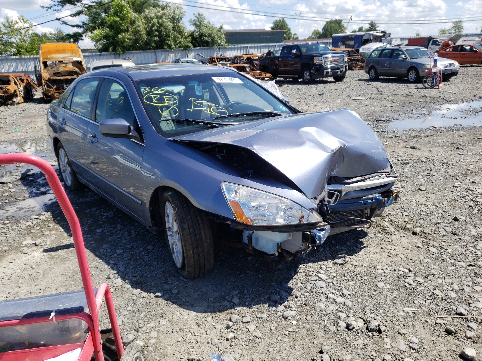 Photo 9 from auction – 2007 HONDA ACCORD EX with VIN 1HGCM66527A081273