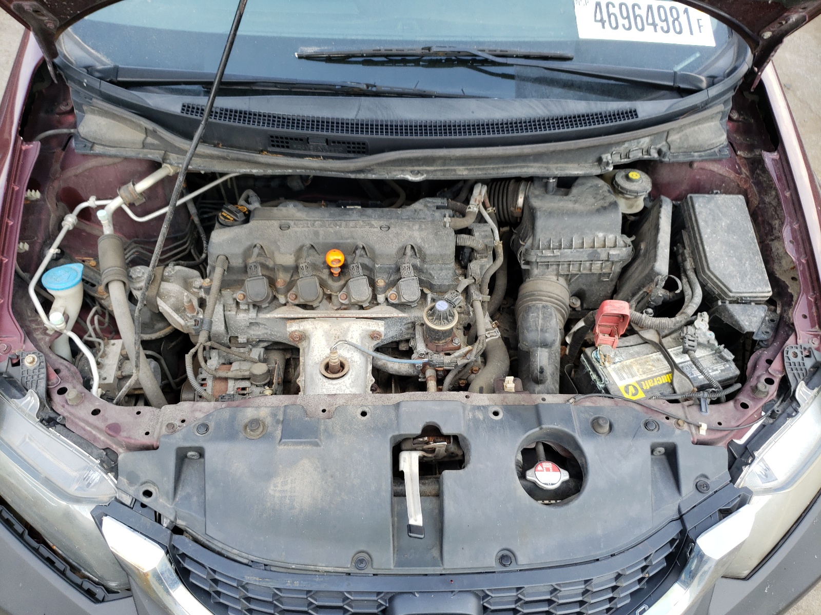 Photo 7 from auction – 2013 HONDA CIVIC LX with VIN 19XFB2F50DE042958