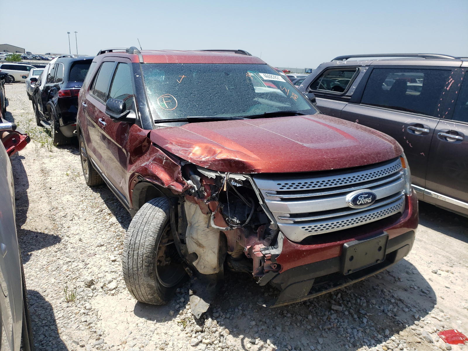 FORD EXPLORER X 2014 with VIN 1FM5K8D88EGA37631 - Photo from auction