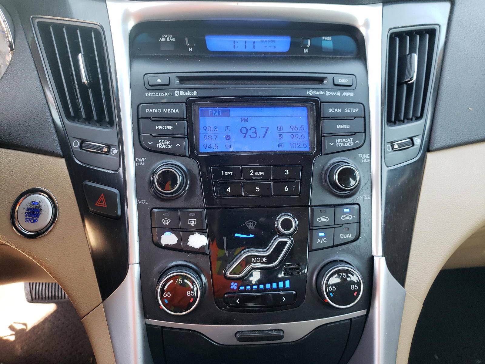 Photo 9 from auction – 2013 HYUNDAI SONATA SE with VIN 5NPEC4AC4DH680345