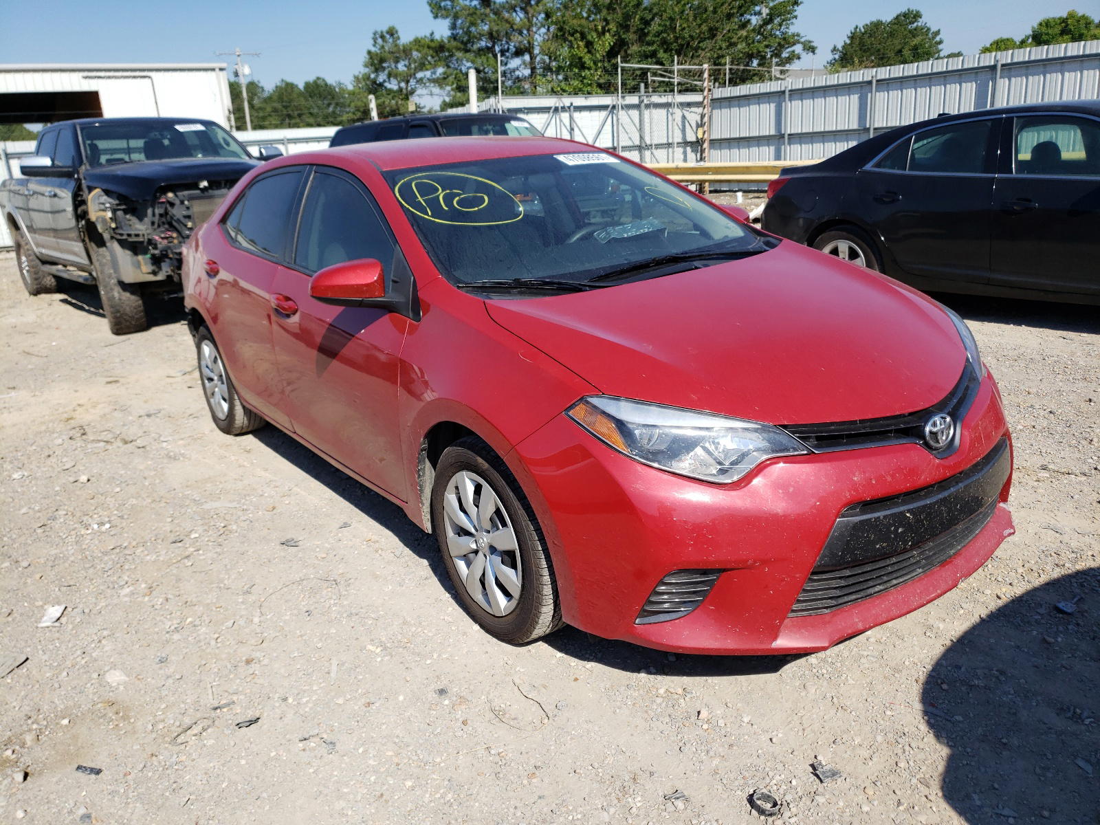 TOYOTA COROLLA L 2016 with VIN 2T1BURHEXGC593836 - Photo from auction