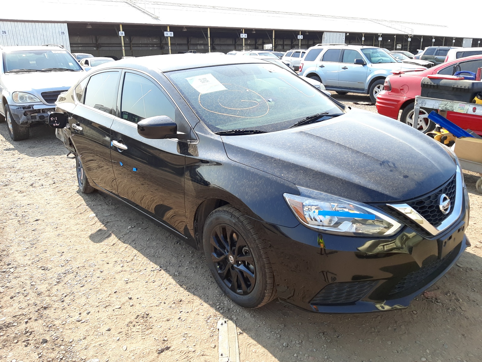 NISSAN SENTRA S 2018 with VIN 3N1AB7AP9JY293281 - Photo from auction