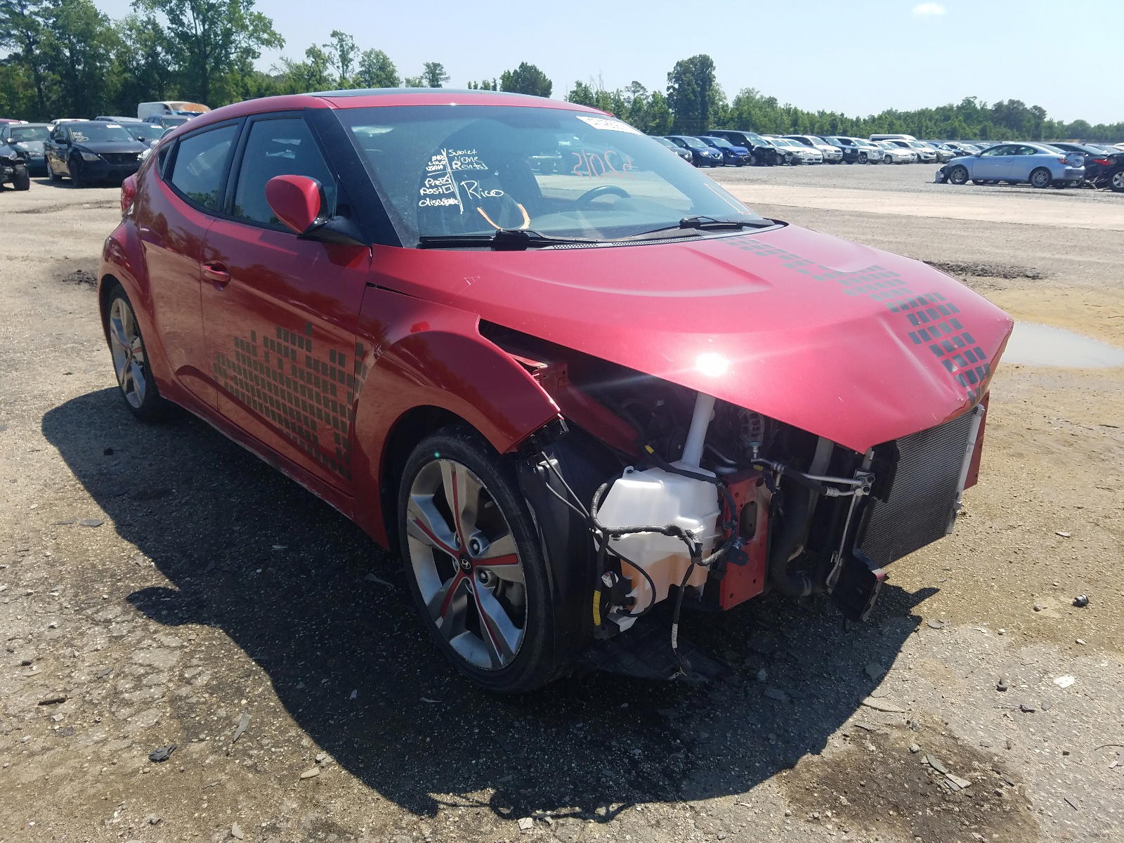 HYUNDAI VELOSTER 2016 with VIN KMHTC6AD0GU250605 - Photo from auction