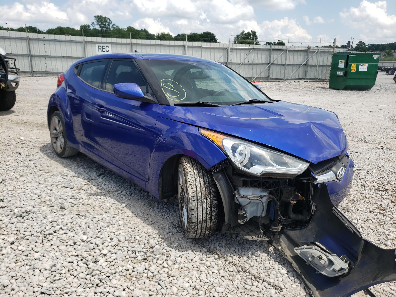 HYUNDAI VELOSTER 2012 with VIN KMHTC6AD1CU043117 - Photo from auction