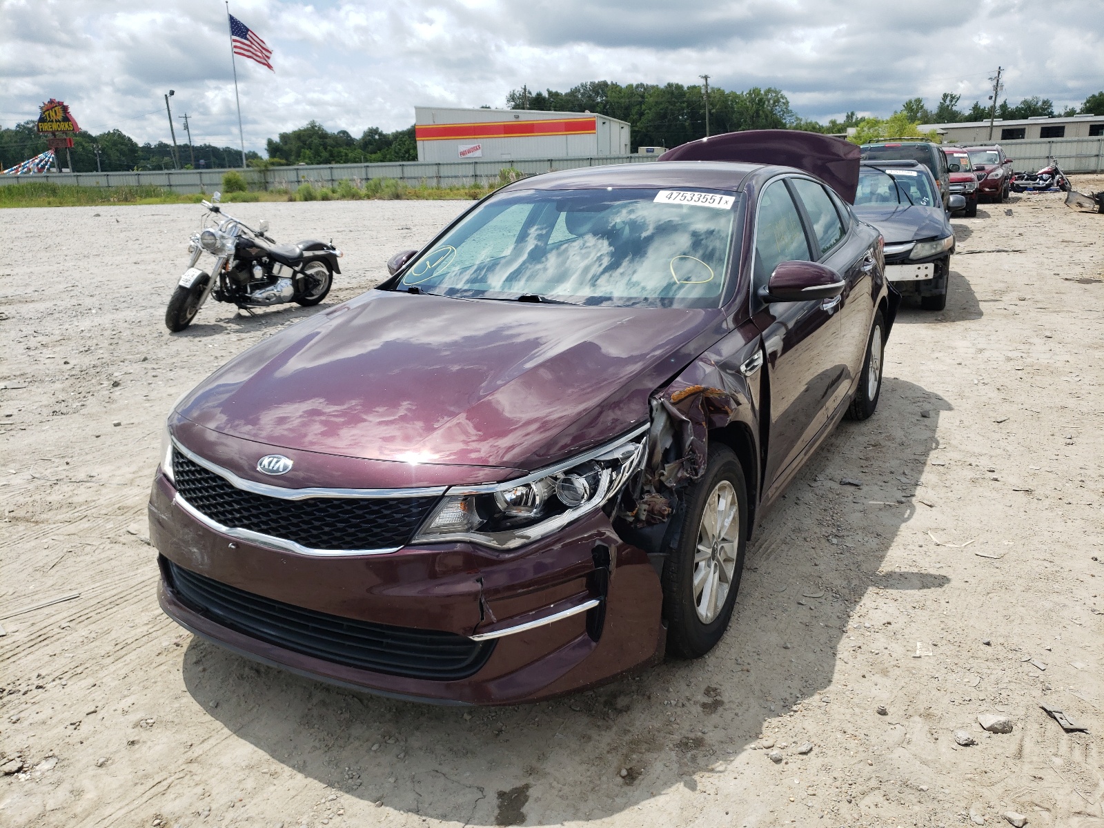 Photo 2 from auction – 2018 KIA OPTIMA LX with VIN 5XXGT4L31JG201425