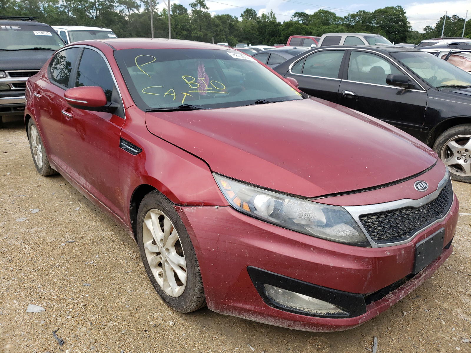 KIA OPTIMA LX 2012 with VIN 5XXGM4A71CG063097 - Photo from auction