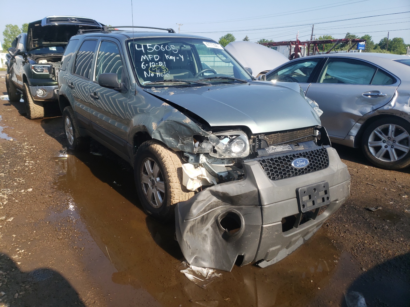 FORD ESCAPE XLT 2007 with VIN 1FMCU93Z57KA98887 - Photo from auction