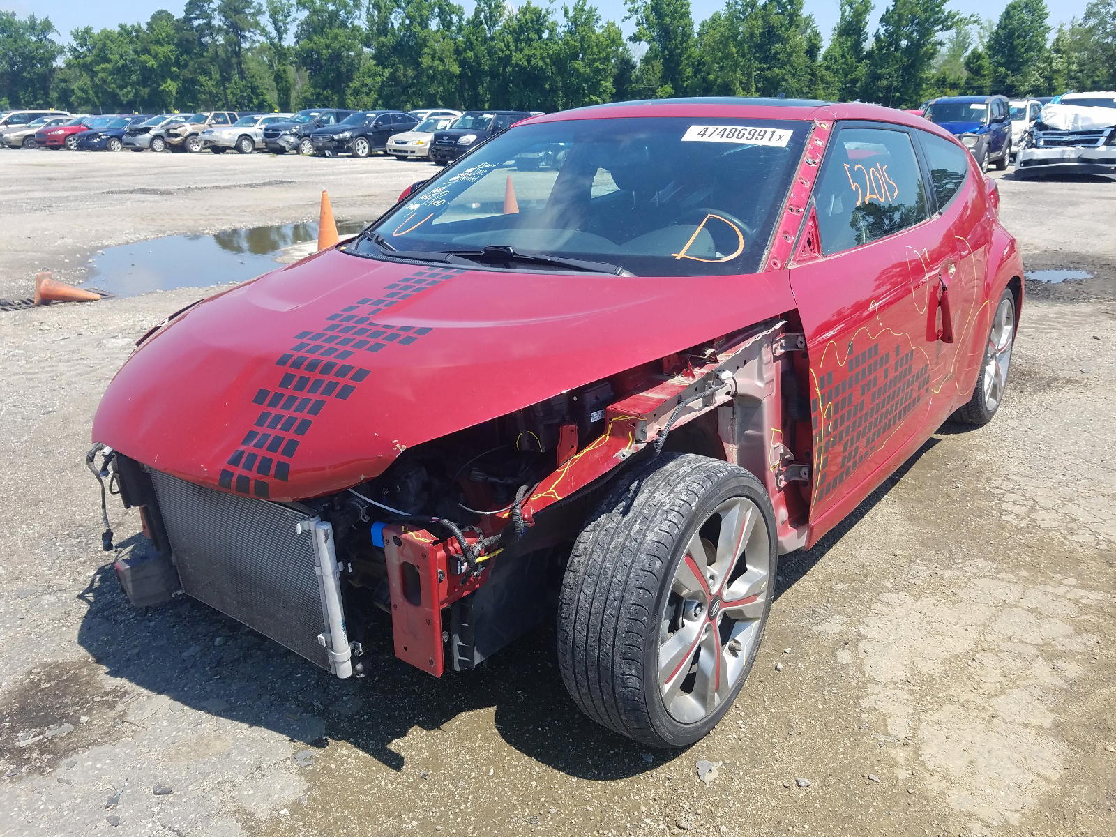 Photo 2 from auction – 2016 HYUNDAI VELOSTER with VIN KMHTC6AD0GU250605