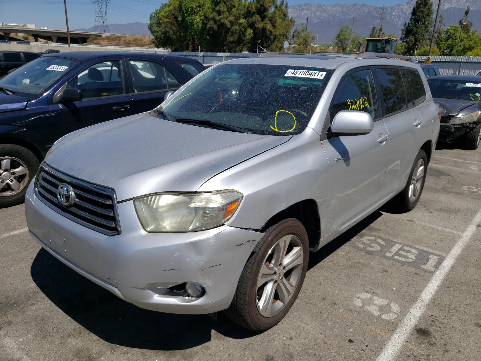 Photo 2 from auction – 2008 TOYOTA HIGHLANDER with VIN JTEDS43A082060850