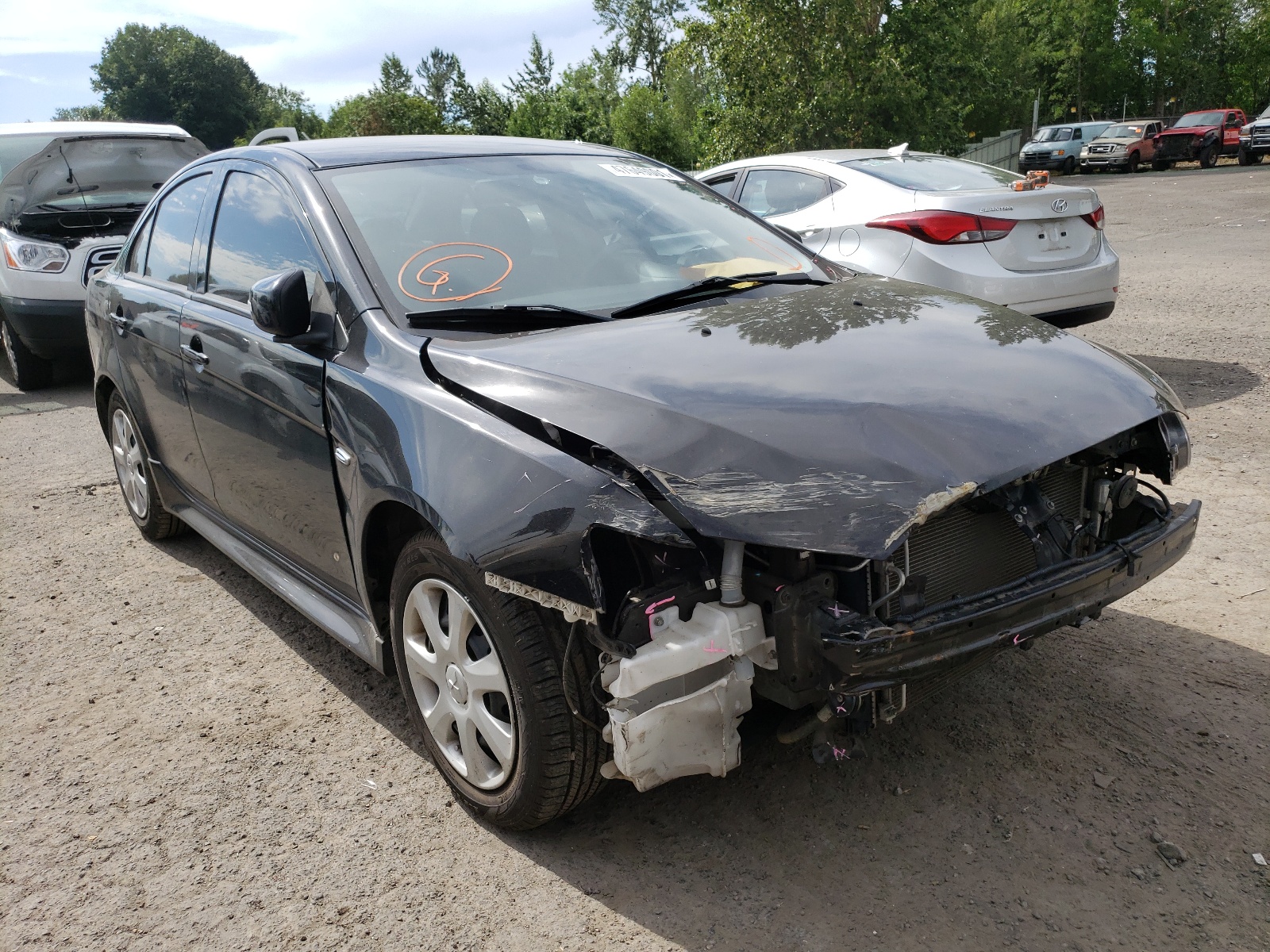 MITSUBISHI LANCER ES 2015 with VIN JA32U2FU5FU011918 - Photo from auction