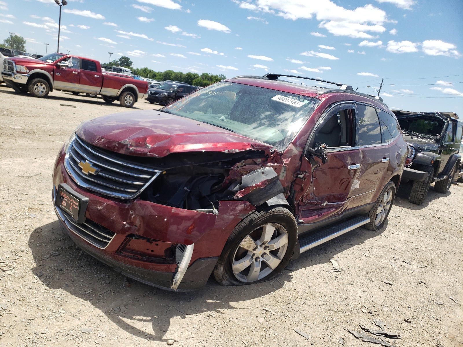 Photo 2 from auction – 2015 CHEVROLET TRAVERSE L with VIN 1GNKVJKD1FJ200301