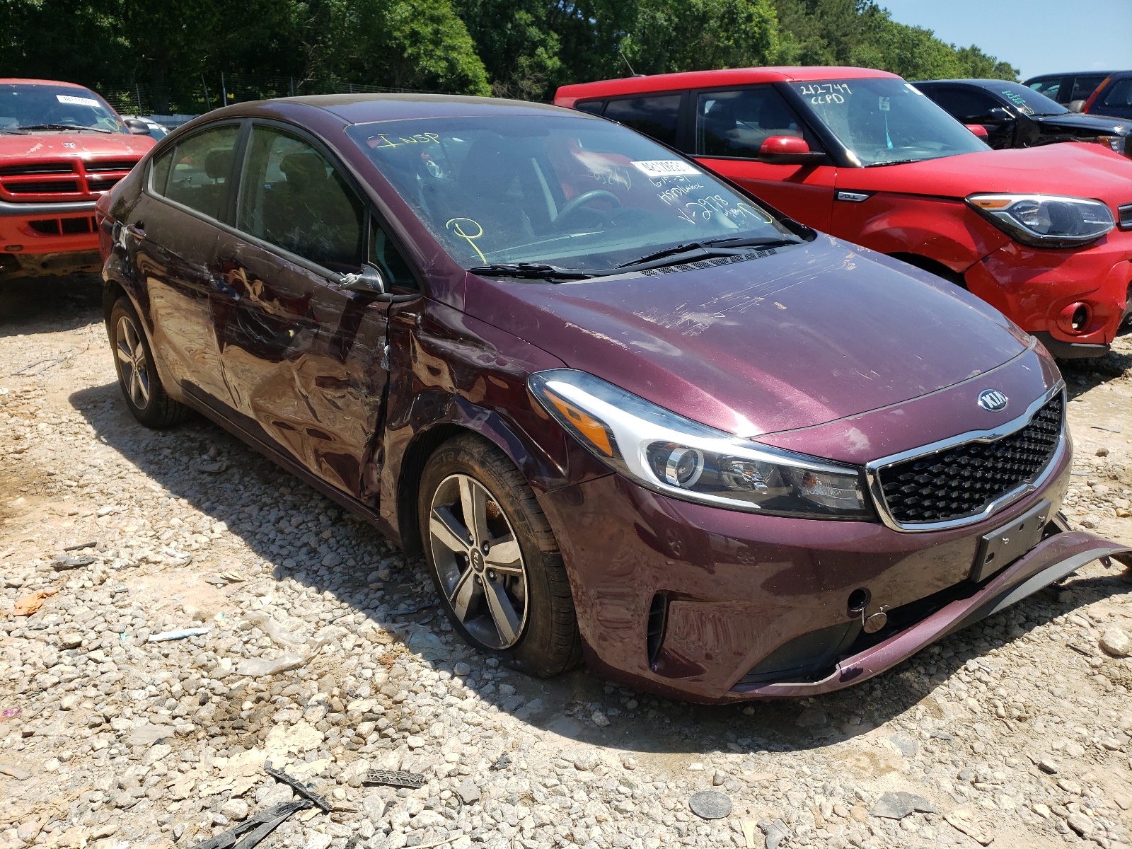 KIA FORTE LX 2018 with VIN 3KPFL4A72JE172978 - Photo from auction