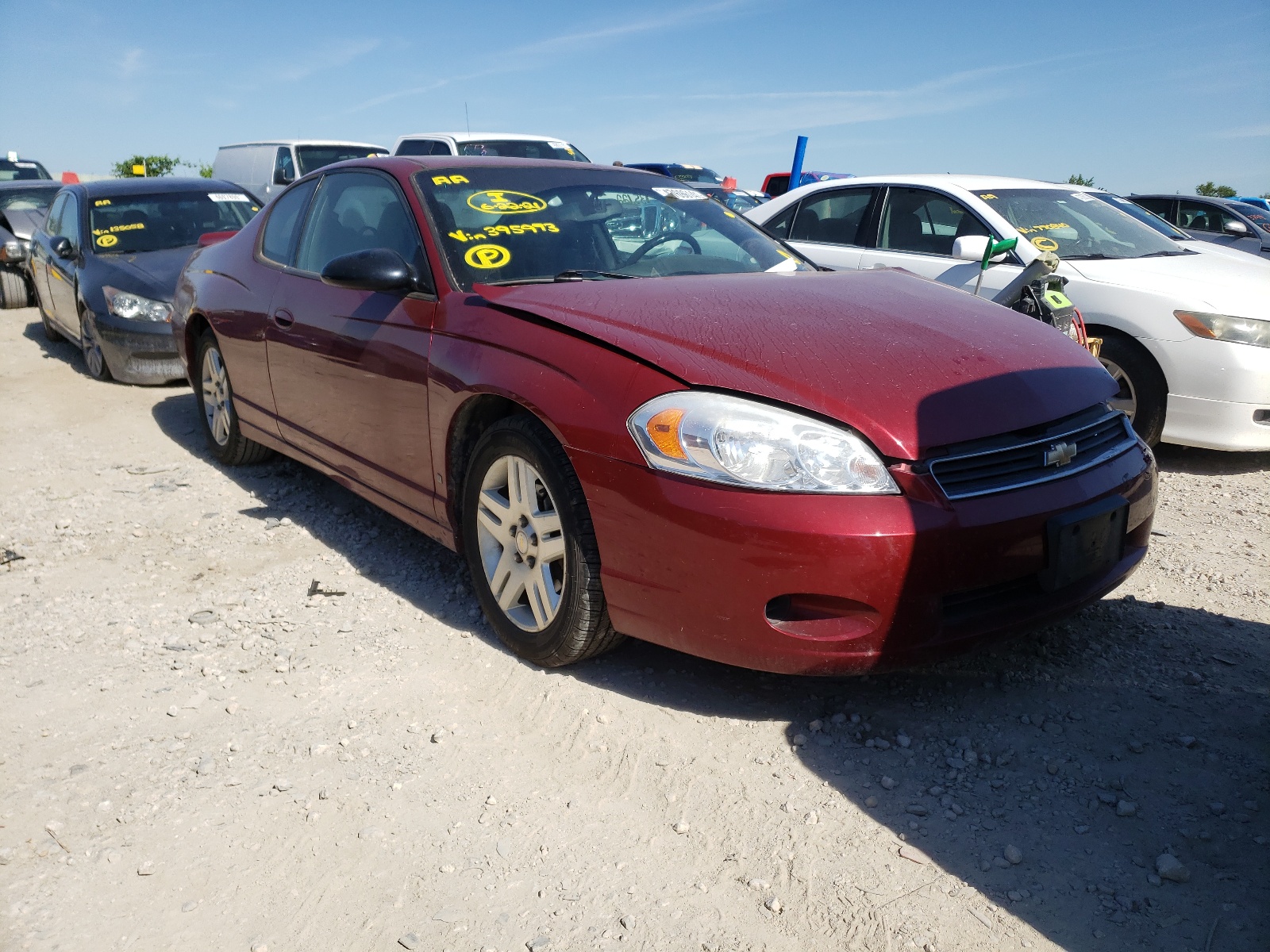 CHEVROLET MONTE CARL 2007 with VIN 2G1WK16K279395973 - Photo from auction