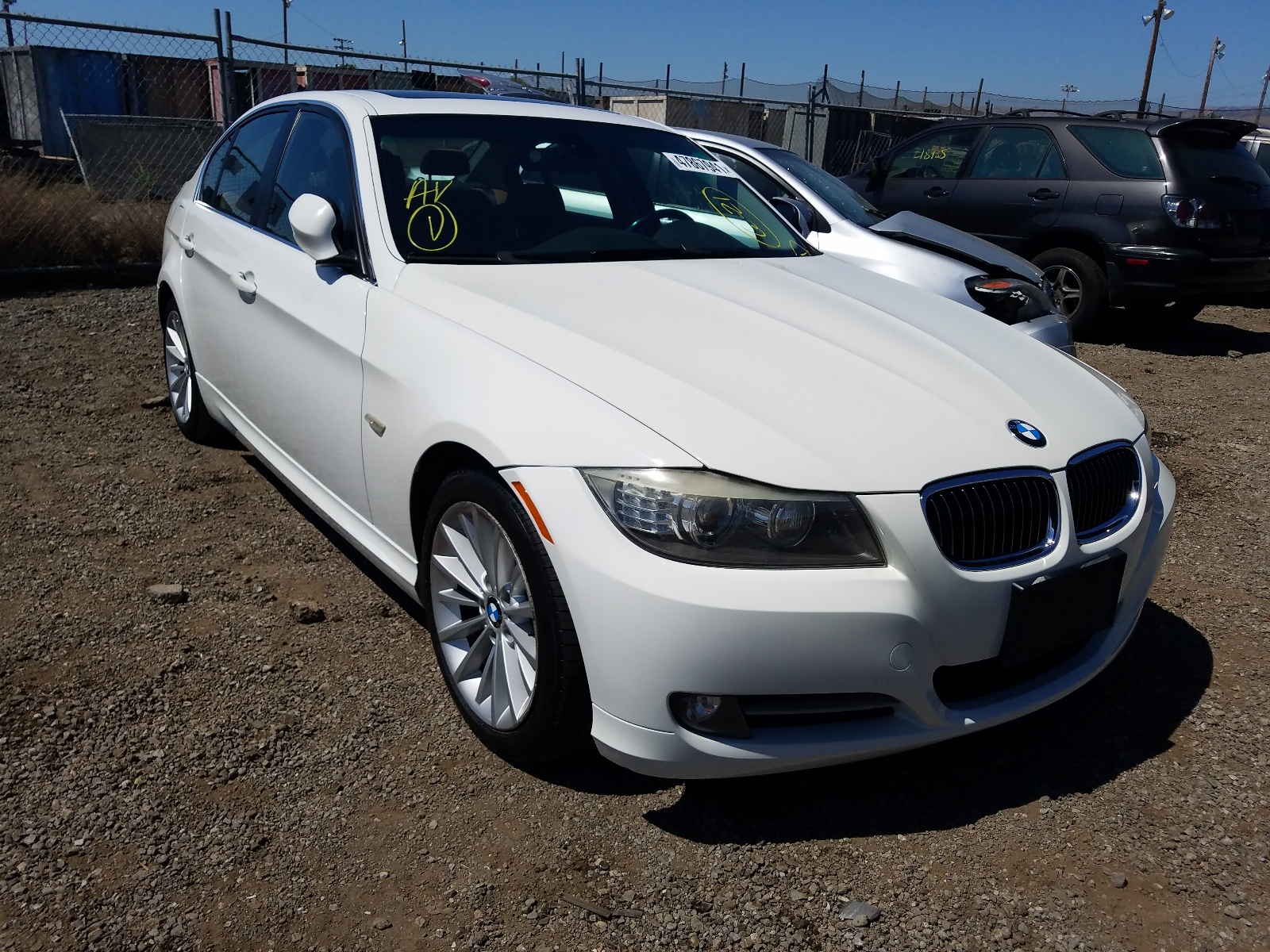 BMW 335 I 2009 with VIN WBAPM775X9NL87201 - Photo from auction