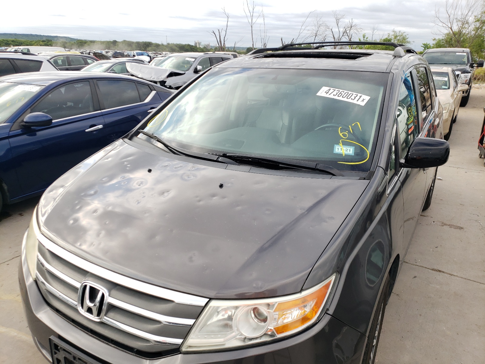 Photo 9 from auction – 2012 HONDA ODYSSEY EX with VIN 5FNRL5H63CB116514