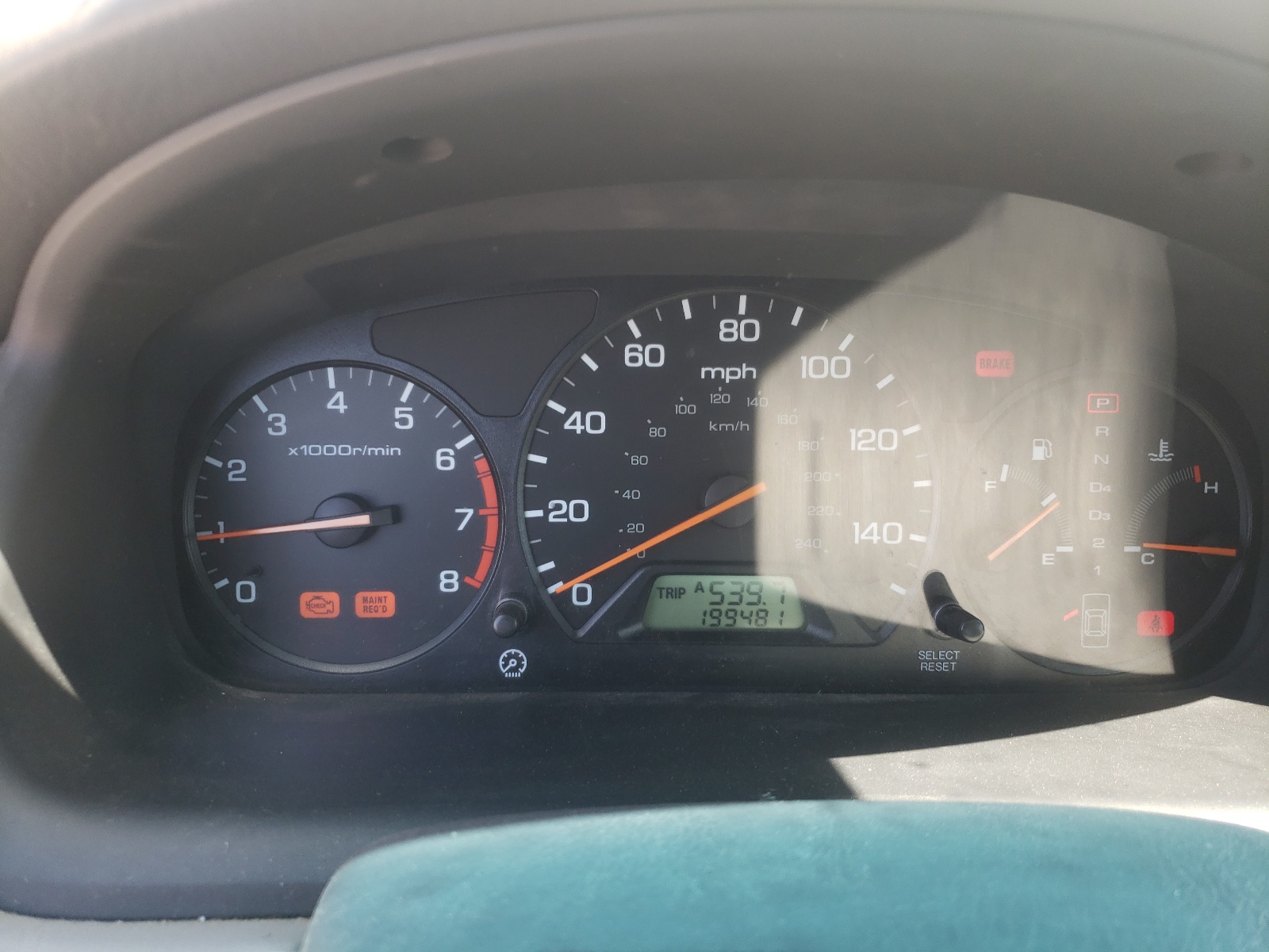 Photo 8 from auction – 2002 HONDA ACCORD with VIN 1HGCG56492A044139