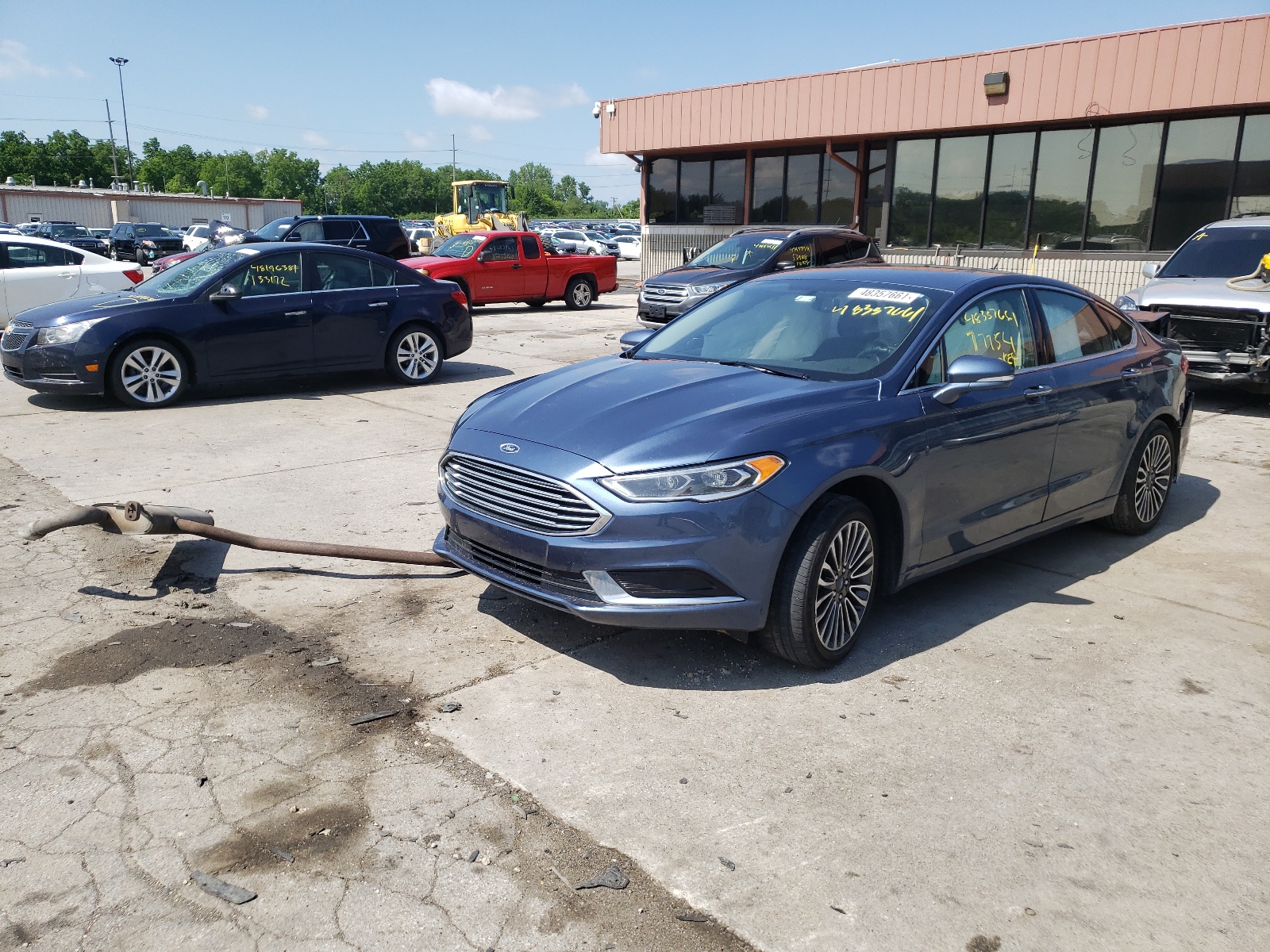 Photo 2 from auction – 2018 FORD FUSION SE with VIN 3FA6P0HD8JR136090
