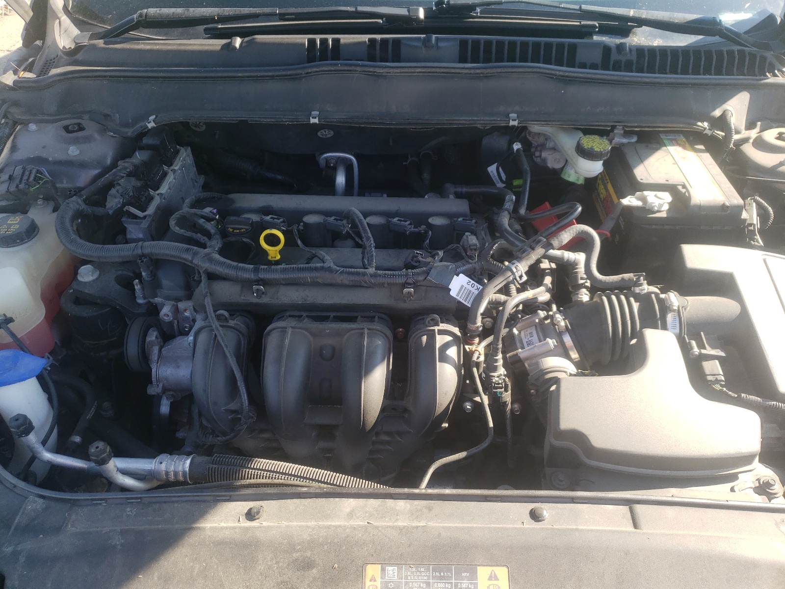 Photo 7 from auction – 2016 FORD FUSION S with VIN 3FA6P0G78GR232225