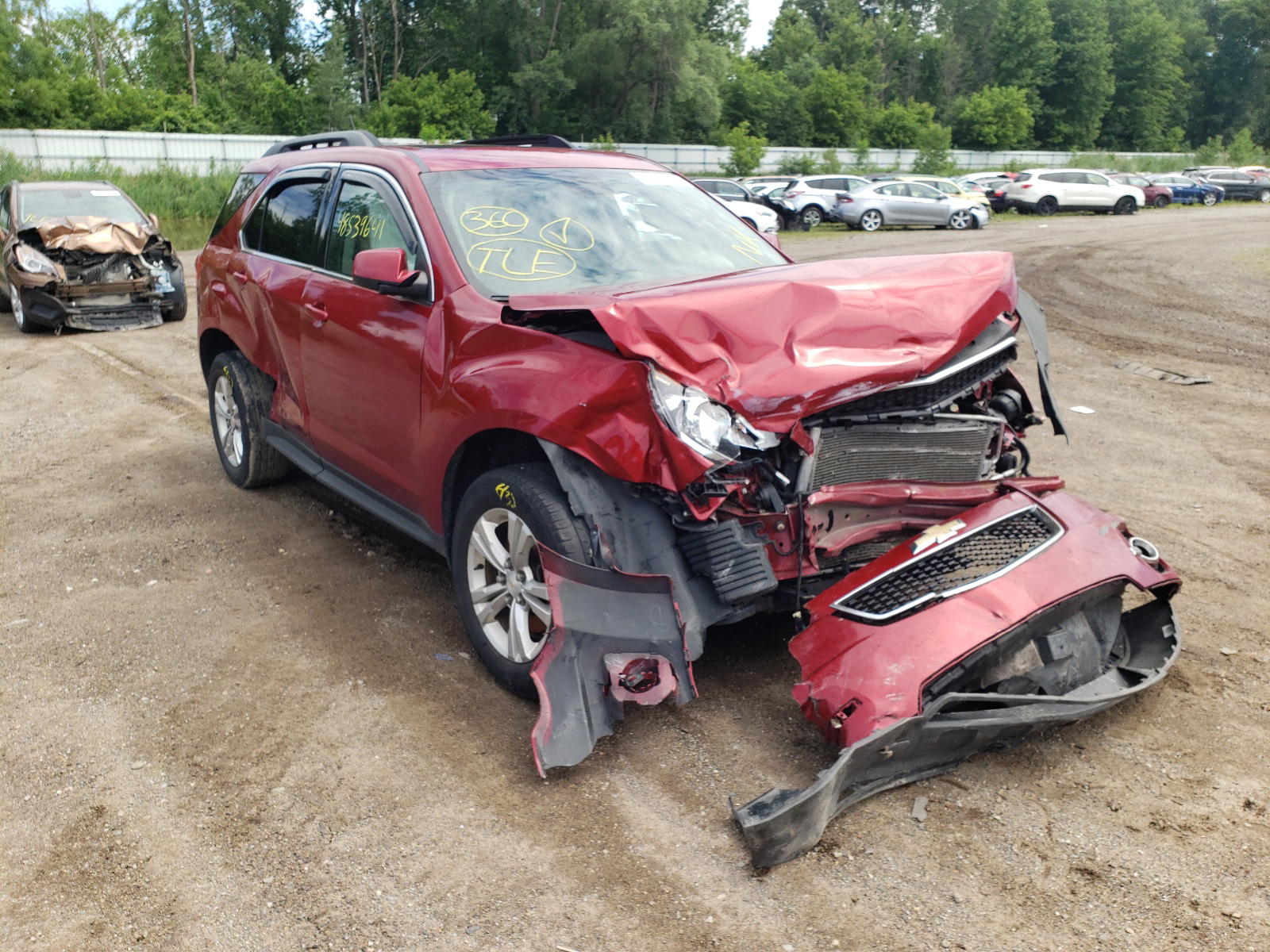 CHEVROLET EQUINOX LT 2015 with VIN 2GNALCEK2F6294130 - Photo from auction