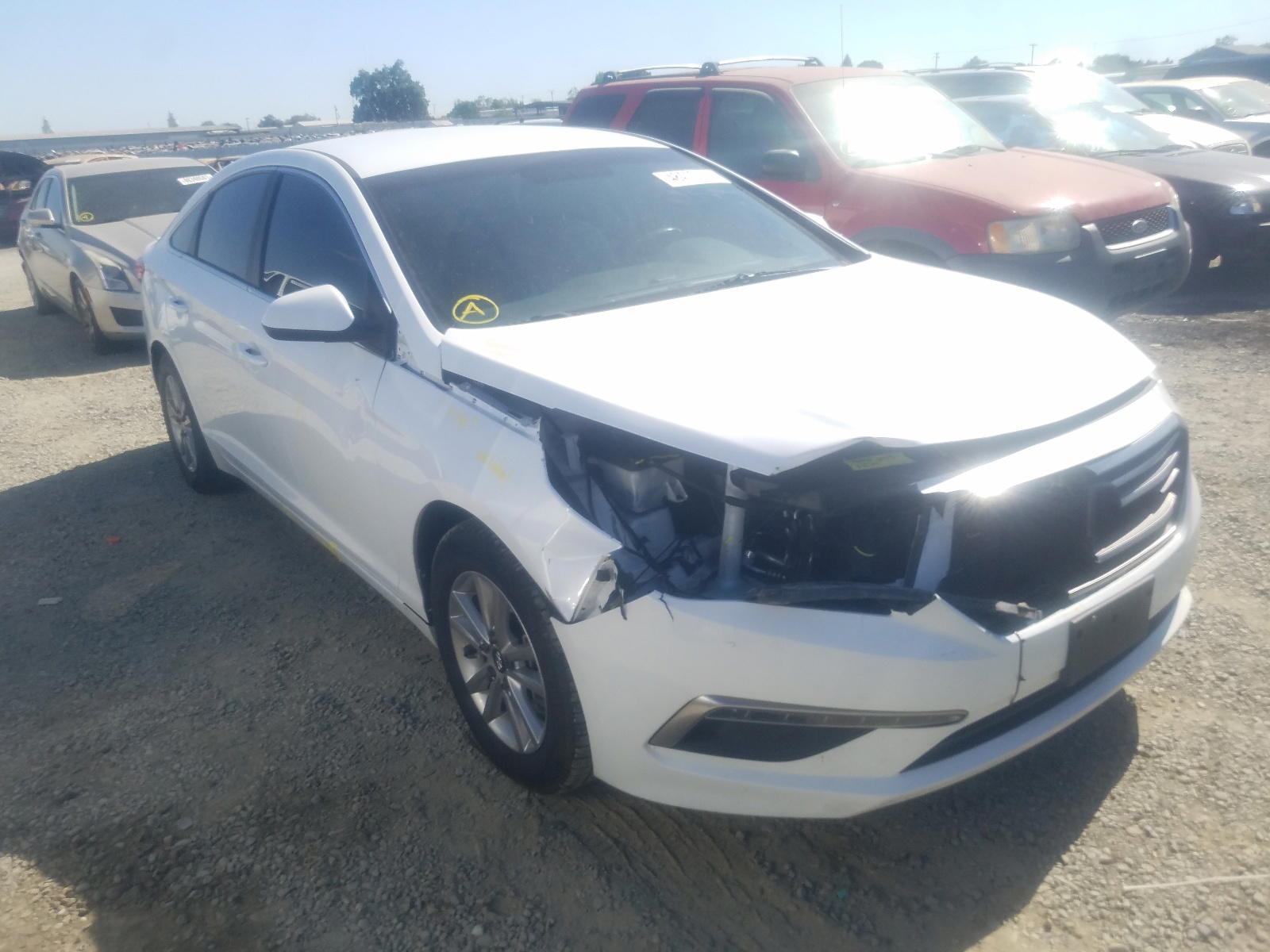 HYUNDAI SONATA SE 2015 with VIN 5NPE24AF6FH123727 - Photo from auction