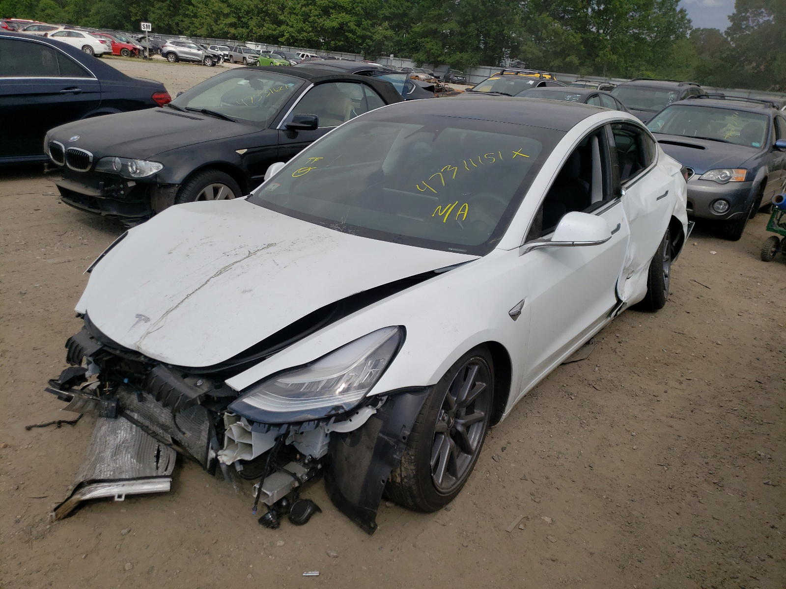 Photo 2 from auction – 2019 TESLA MODEL 3 with VIN 5YJ3E1EB2KF493893