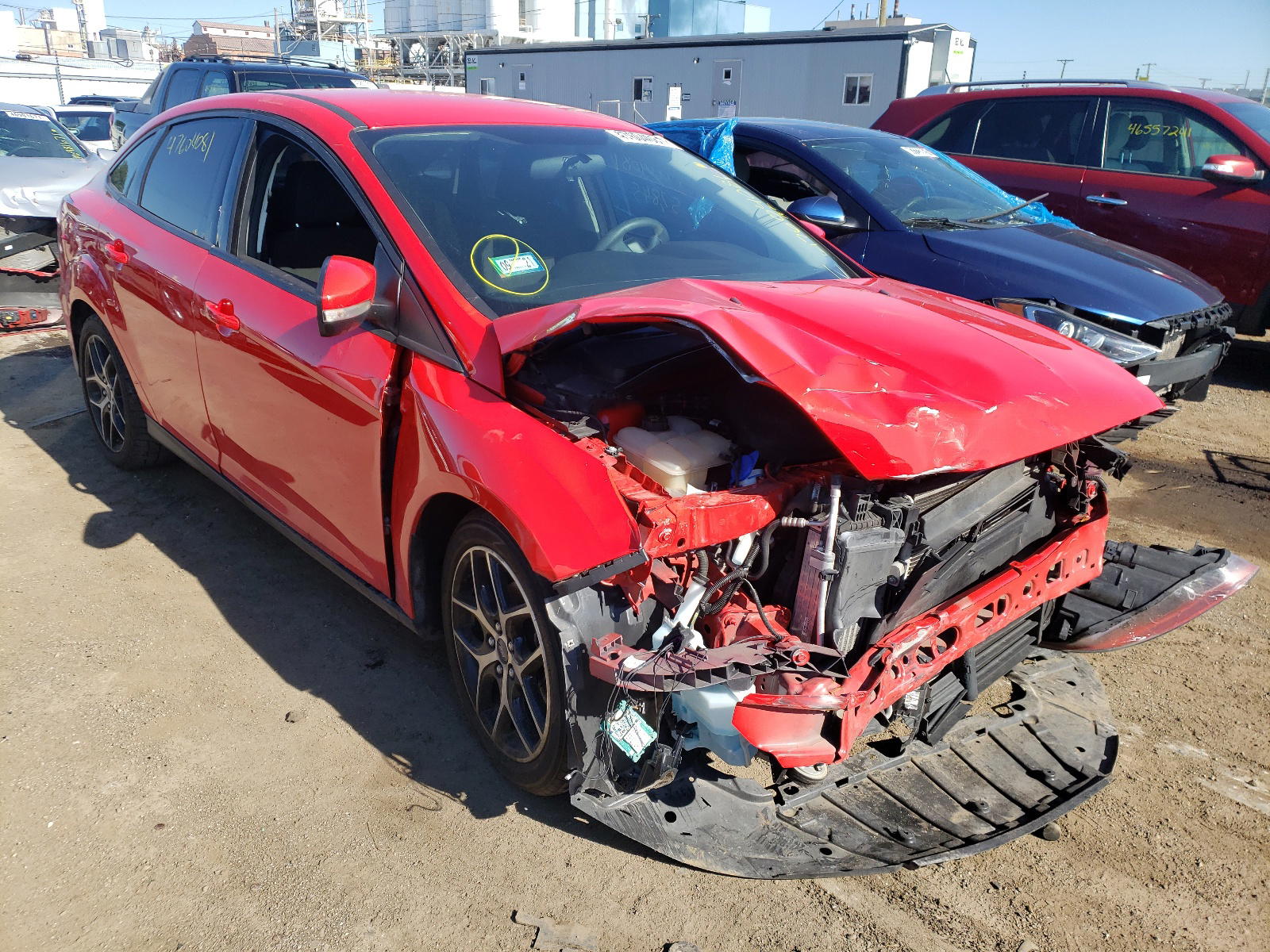 FORD FOCUS SE 2017 with VIN 1FADP3FE7HL275060 - Photo from auction