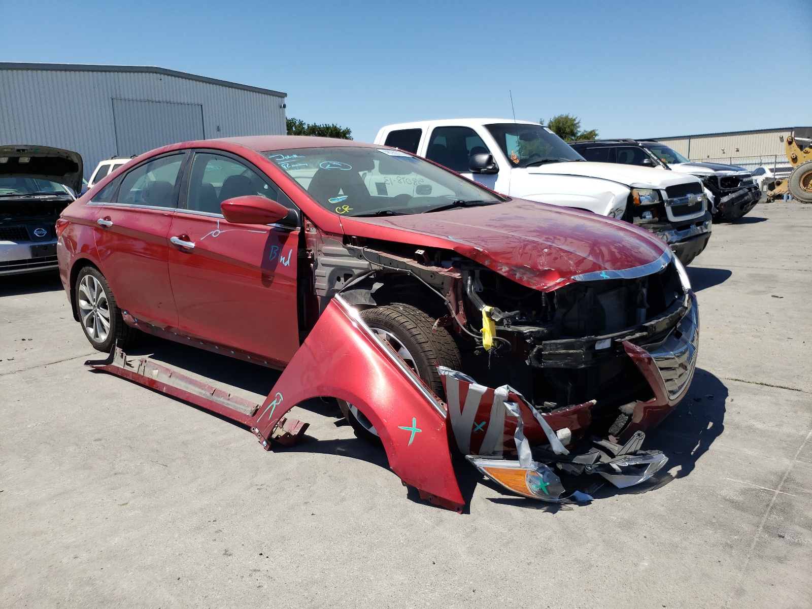 Photo 1 from auction – 2013 HYUNDAI SONATA SE with VIN 5NPEC4AB1DH658598