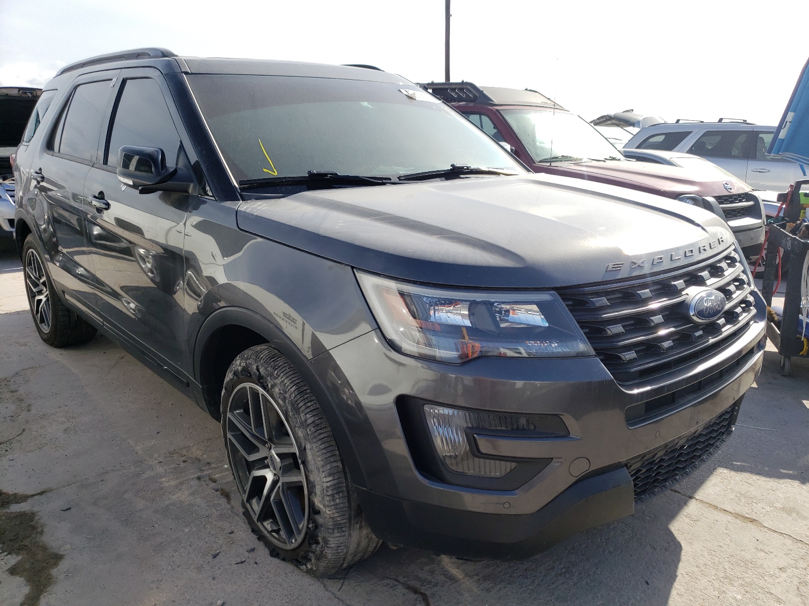 FORD EXPLORER S 2016 with VIN 1FM5K8GT8GGB05431 - Photo from auction