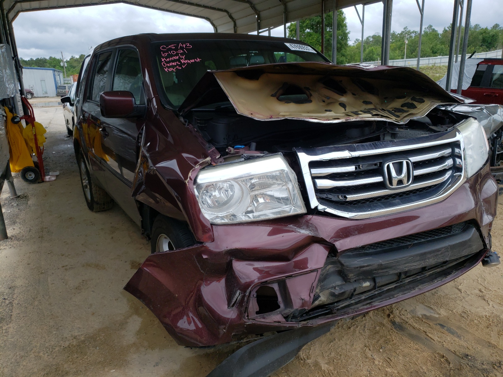 Zdjęcie 1 z aukcji – 2013 HONDA PILOT EXL z VIN 5FNYF3H52DB041126
