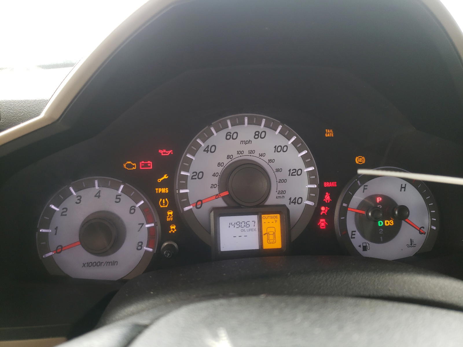 Photo 8 from auction – 2013 HONDA PILOT EXL with VIN 5FNYF3H52DB041126